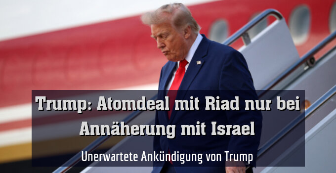 Unerwartete Ankündigung von Trump