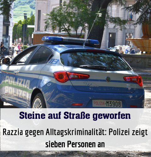 Razzia gegen Alltagskriminalität: Polizei zeigt sieben Personen an