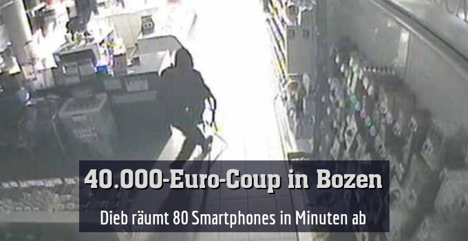 Dieb räumt 80 Smartphones in Minuten ab