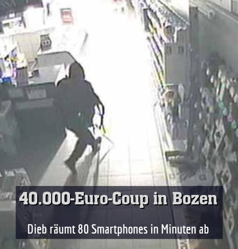 Dieb räumt 80 Smartphones in Minuten ab