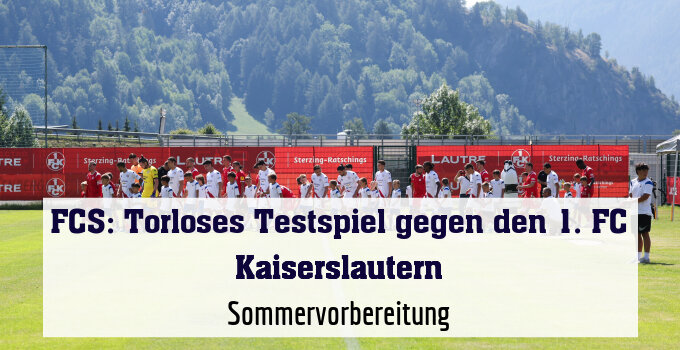 Sommervorbereitung