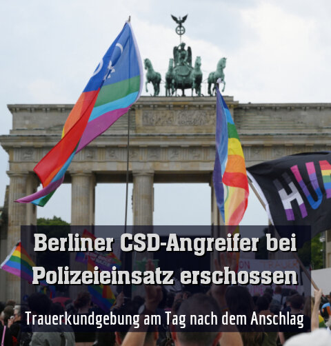 Trauerkundgebung am Tag nach dem Anschlag