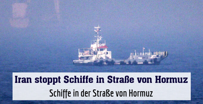Schiffe in der Straße von Hormuz