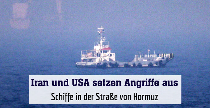 Schiffe in der Straße von Hormuz