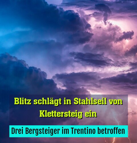 Drei Bergsteiger im Trentino betroffen