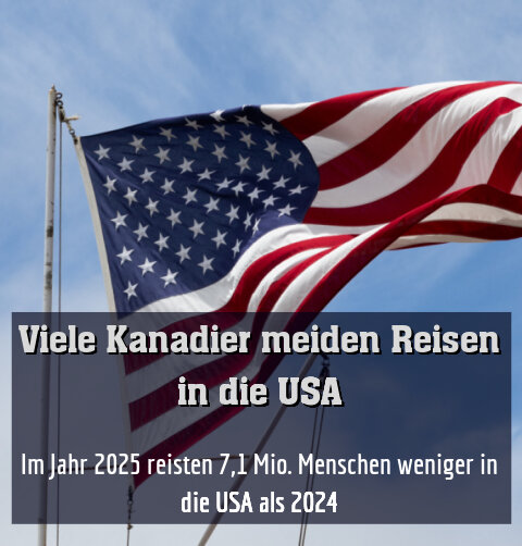 Im Jahr 2025 reisten 7,1 Mio. Menschen weniger in die USA als 2024