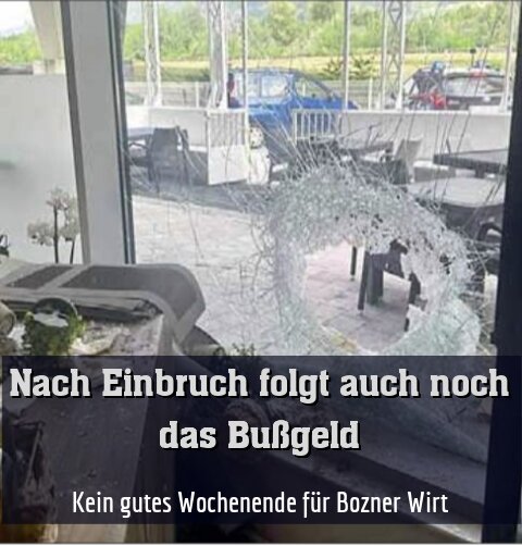 Kein gutes Wochenende für Bozner Wirt