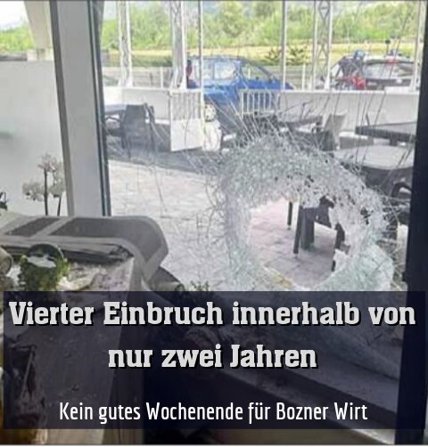 Kein gutes Wochenende für Bozner Wirt