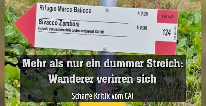 Scharfe Kritik vom CAI