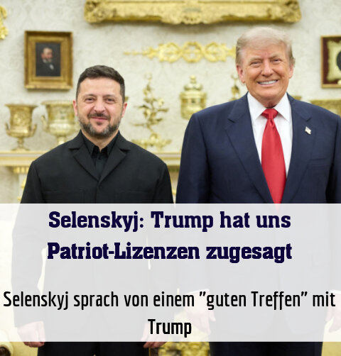 Selenskyj sprach von einem "guten Treffen" mit Trump