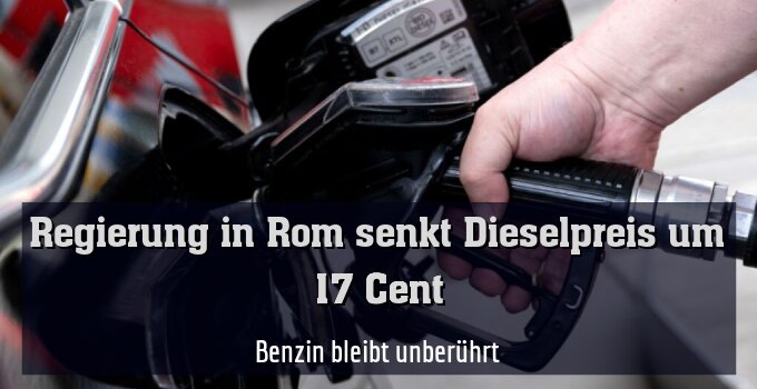 Benzin bleibt unberührt