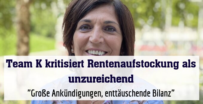 "Große Ankündigungen, enttäuschende Bilanz"