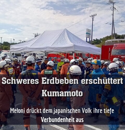 Meloni drückt dem japanischen Volk ihre tiefe Verbundenheit aus