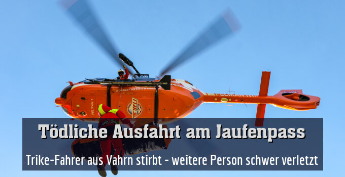 Trike-Fahrer aus Vahrn stirbt - weitere Person schwer verletzt