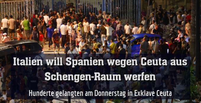 Hunderte gelangten am Donnerstag in Exklave Ceuta