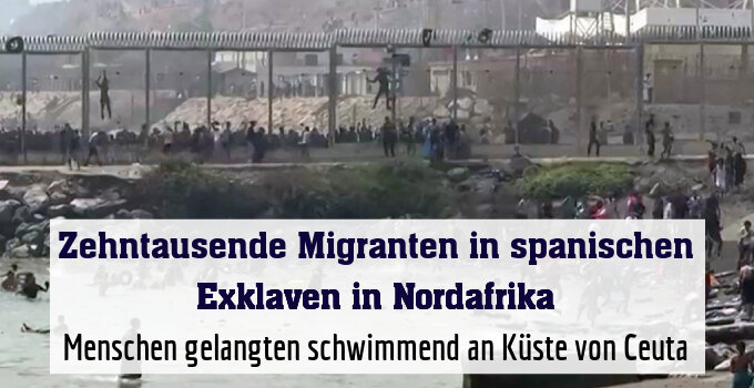 Menschen gelangten schwimmend an Küste von Ceuta