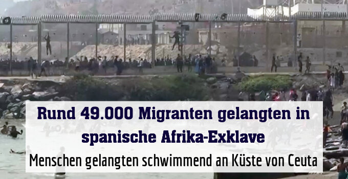 Menschen gelangten schwimmend an Küste von Ceuta
