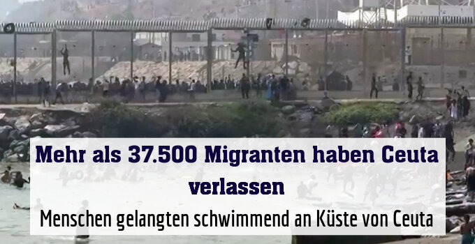 Menschen gelangten schwimmend an Küste von Ceuta