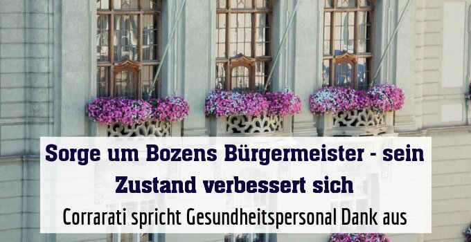 Corrarati spricht Gesundheitspersonal Dank aus