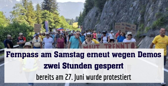 bereits am 27. Juni wurde protestiert