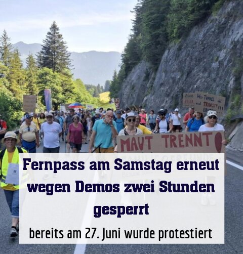 bereits am 27. Juni wurde protestiert