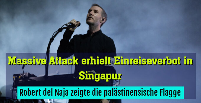 Robert del Naja zeigte die palästinensische Flagge