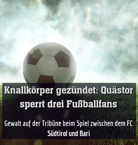 Gewalt auf der Tribüne beim Spiel zwischen dem FC Südtirol und Bari