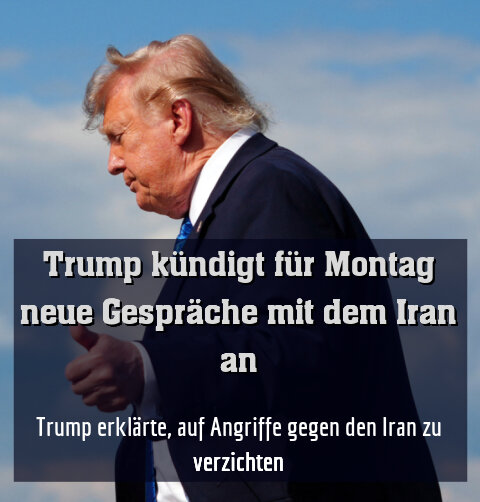 Trump erklärte, auf Angriffe gegen den Iran zu verzichten