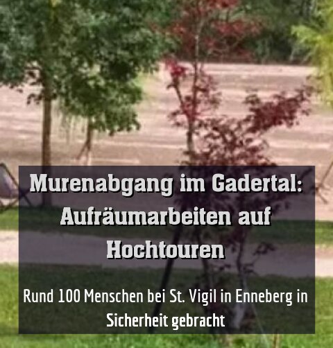 Rund 100 Menschen bei St. Vigil in Enneberg in Sicherheit gebracht