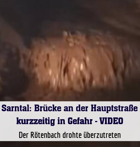 Der Rötenbach drohte überzutreten