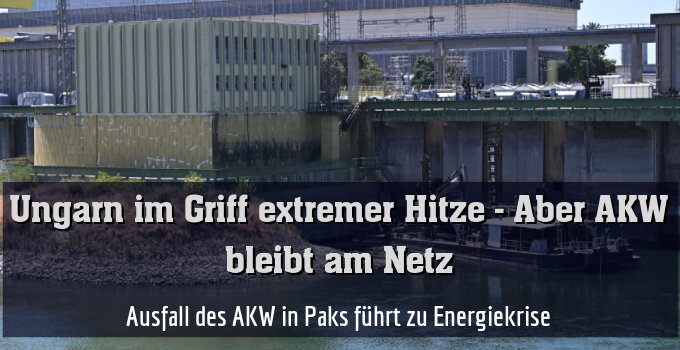 Ausfall des AKW in Paks führt zu Energiekrise