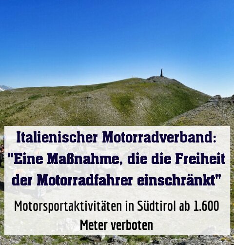 Italienischer Motorradverband: "Eine Maßnahme, die die Freiheit der Motorradfahrer einschränkt"