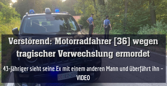 43-Jähriger sieht seine Ex mit einem anderen Mann und überfährt ihn – VIDEO