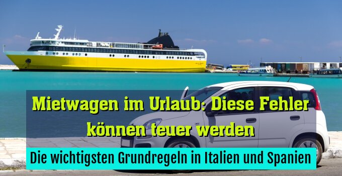 Die wichtigsten Grundregeln in Italien und Spanien