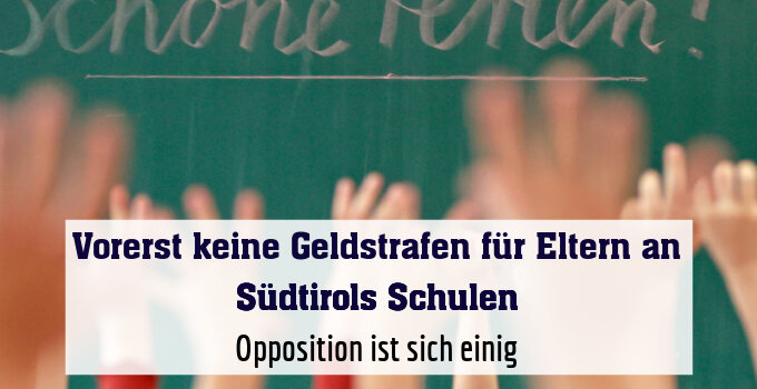 Opposition ist sich einig