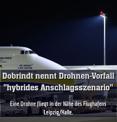 Zwei ukrainische Frachtmaschinen auf dem Flughafen Leipzig/Halle