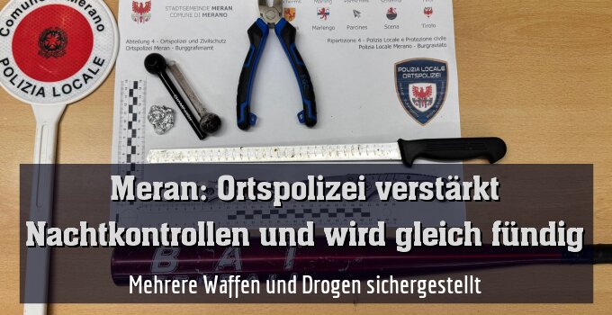 Mehrere Waffen und Drogen sichergestellt