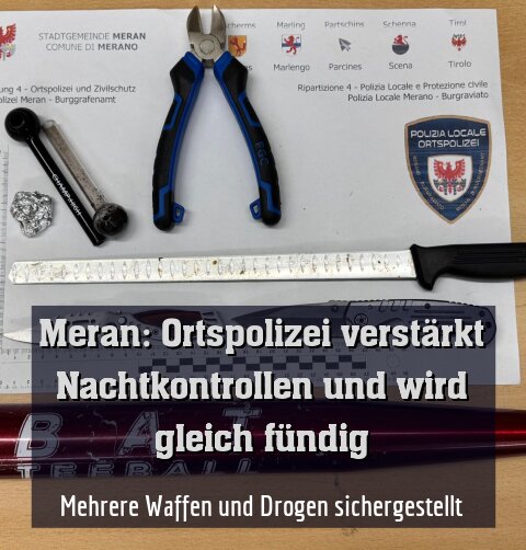 Mehrere Waffen und Drogen sichergestellt