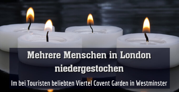 Im bei Touristen beliebten Viertel Covent Garden in Westminster