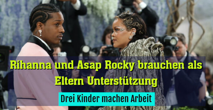 Drei Kinder machen Arbeit