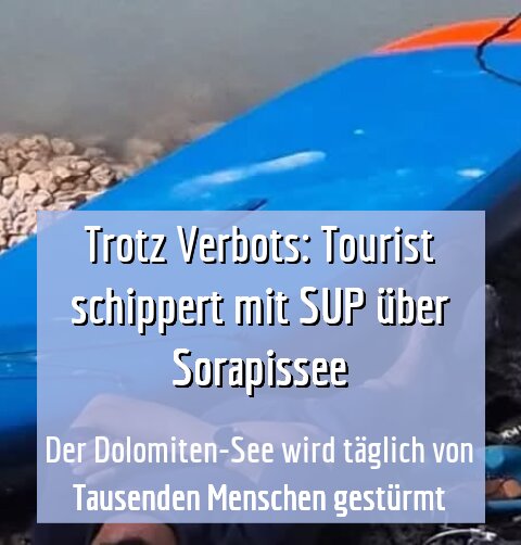 Der Dolomiten-See wird täglich von Tausenden Menschen gestürmt