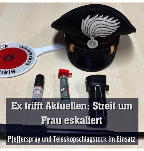 Pfefferspray und Teleskopschlagstock im Einsatz
