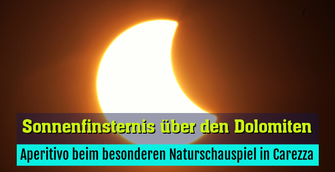 Aperitivo beim besonderen Naturschauspiel in Carezza