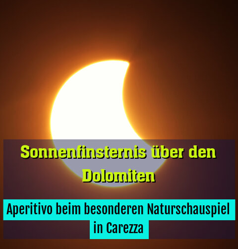 Aperitivo beim besonderen Naturschauspiel in Carezza