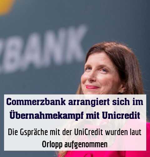 Die Gspräche mit der UniCredit wurden laut Orlopp aufgenommen