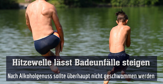 Nach Alkoholgenuss sollte überhaupt nicht geschwommen werden