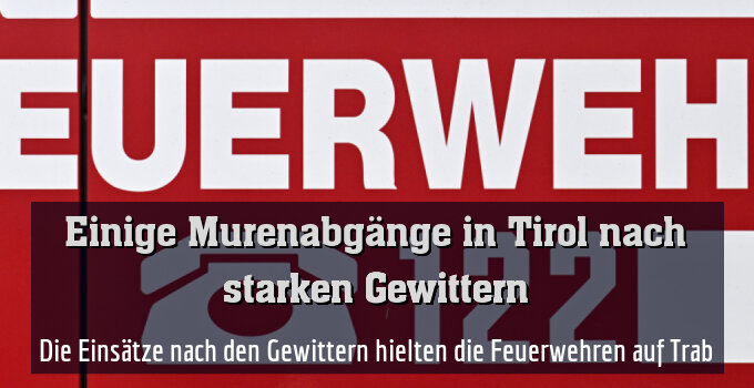 Die Einsätze nach den Gewittern hielten die Feuerwehren auf Trab
