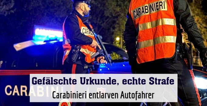 Carabinieri entlarven Autofahrer