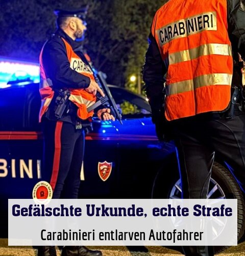 Carabinieri entlarven Autofahrer