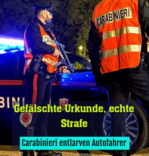 Carabinieri entlarven Autofahrer